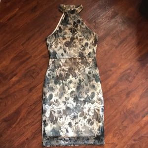 Floral Printed Halter Dress